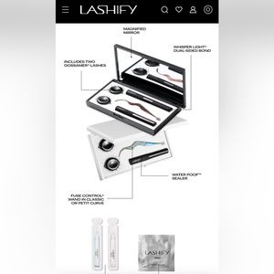 Lashify control kit with “amplify” lashes and lash pad